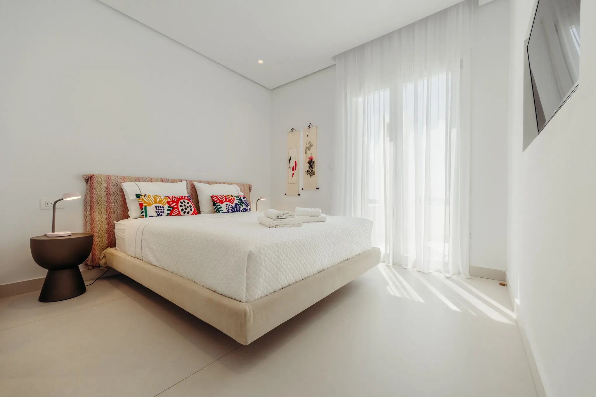 bedroom of property in mykonos